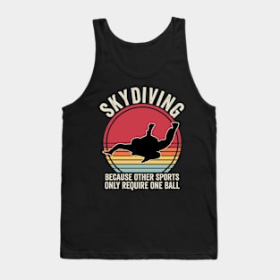 Skydiver Quotes Retro Funny Skydiving Vintage Tank Top